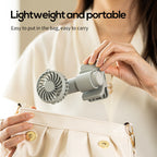 Portable Clip-On Fan Compact Lightweight Adjustable Angle Cooling Breeze