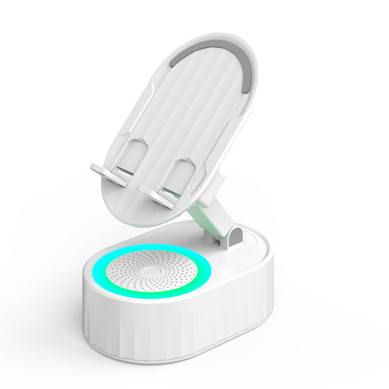 Unisex Smartphone Holder with Integrated Speaker Adjustable Tilt Compact Design