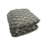 Women's Luxury Plush Fleece Blanket with Soft 3D Texture Hypoallergenic Cozy Throw