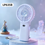 Portable USB Fan Compact Lightweight Rechargeable with Multiple Speeds and Low Noise