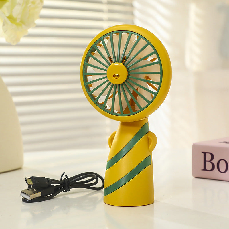 Women Portable USB Hand Fan Lightweight Compact Cute Design Quiet Operation