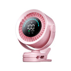 Portable Desk Fan USB Rechargeable Quiet Operation Adjustable Speed