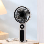 Portable Mini Fan USB Rechargeable Quiet Operation Stepless Speed Adjustable Compact Lightweight
