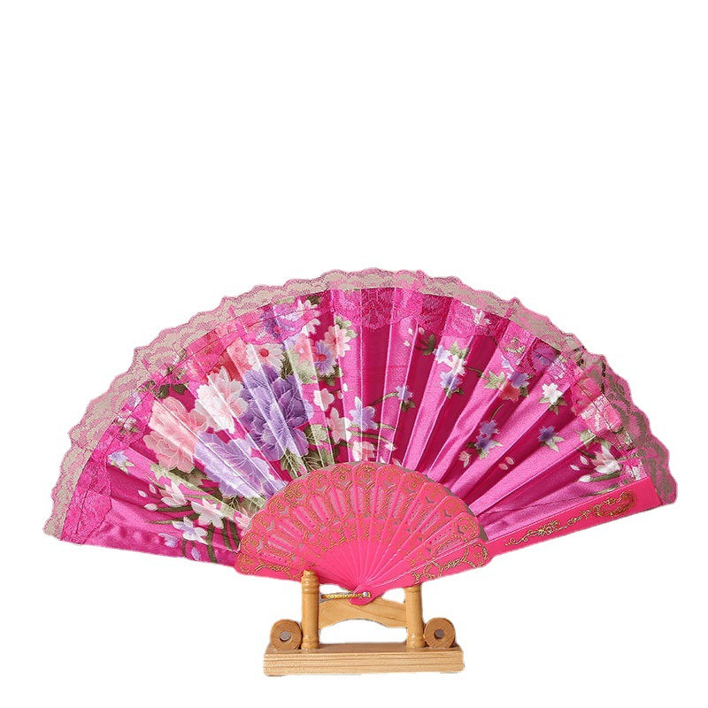 Handmade Elegant Floral Lace Fan Lightweight Portable Women’s Accessory