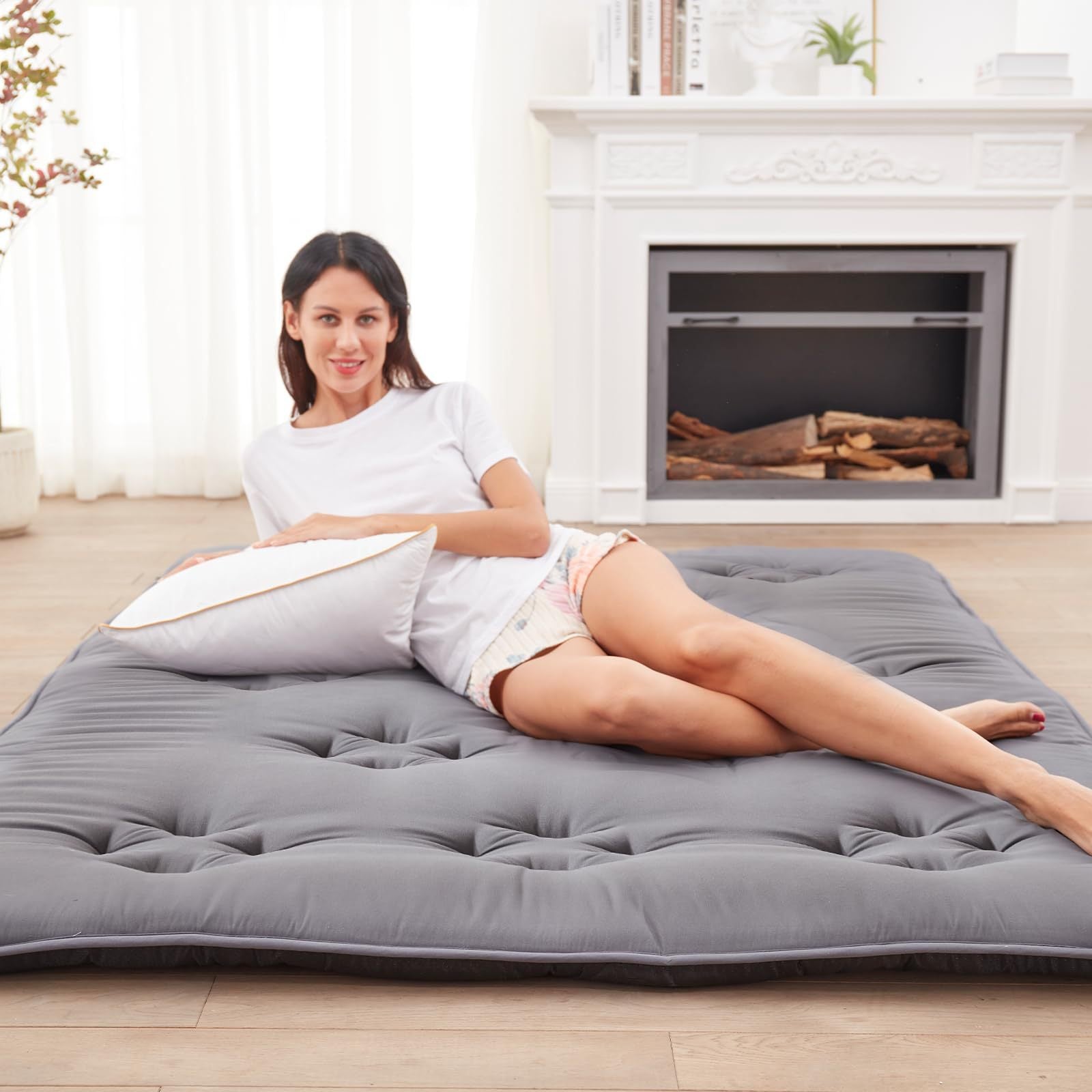 Women Sleep Flair Mattress Pad Soft Breathable Removable Cover