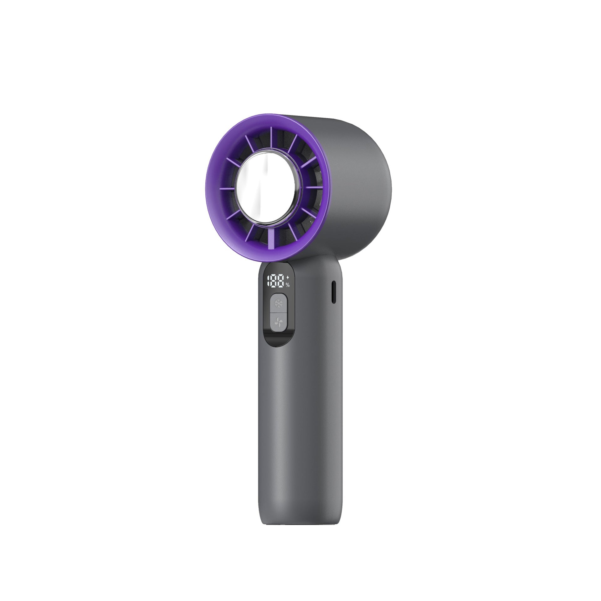 Ladies Portable Handheld Fan with Digital Control Compact Quiet Design