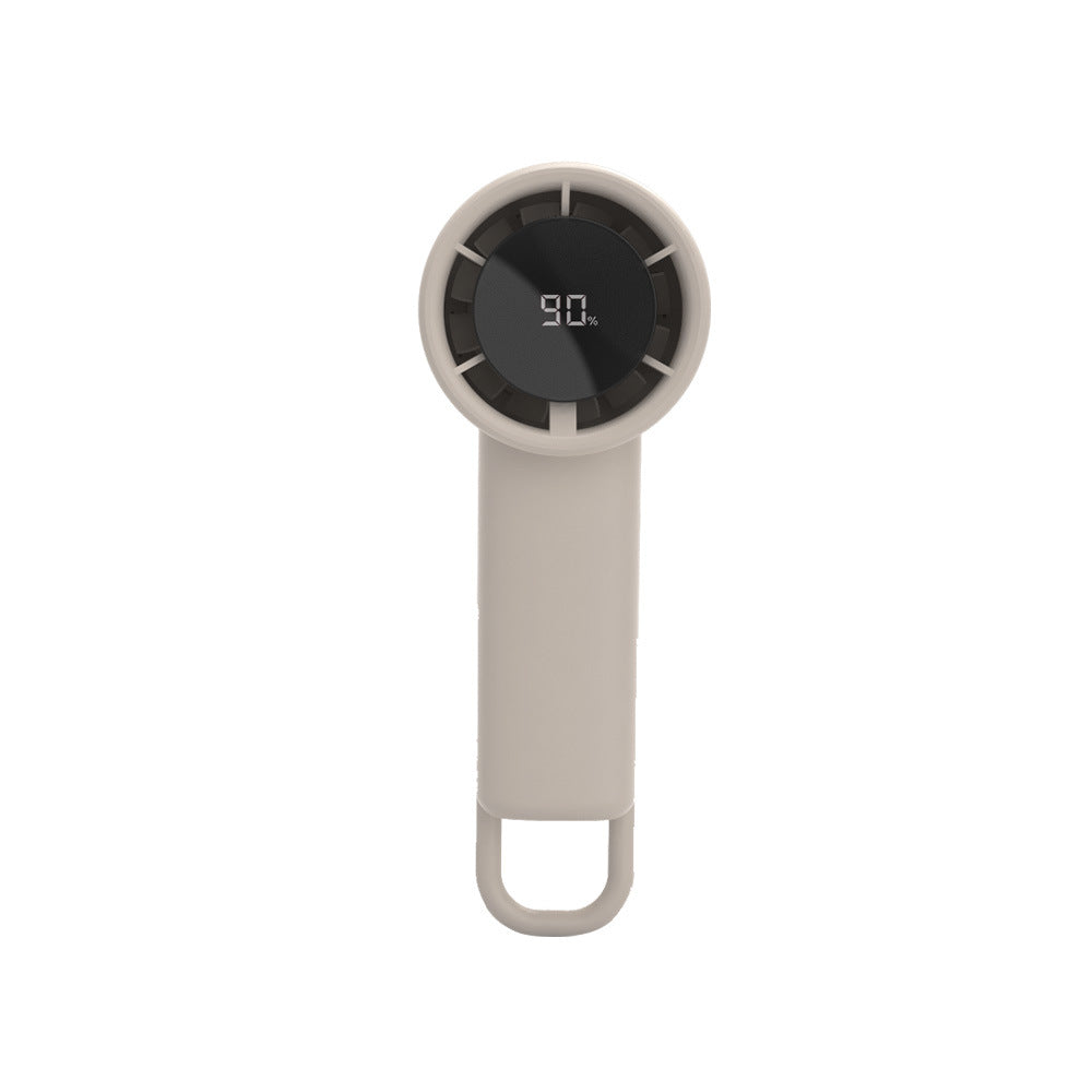 Wireless Handheld Fan Compact Portable USB-C Rechargeable with LED Battery Indicator and Loop Holder