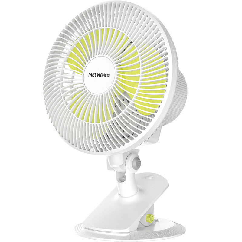 Table Fan with Two-Speed Settings and 12-Hour Timer Compact Oscillating Cooling Fan for Home or Office