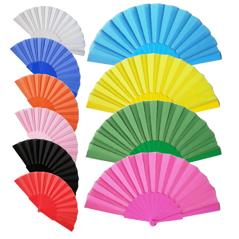Ladies Hand Fan High-Quality Paper and Natural Wood Elegant Foldable Handheld Fan