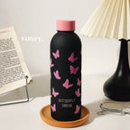 Women's Insulated Water Bottle Double-Walled Hot Cold Leakproof with Stylish Bow Design