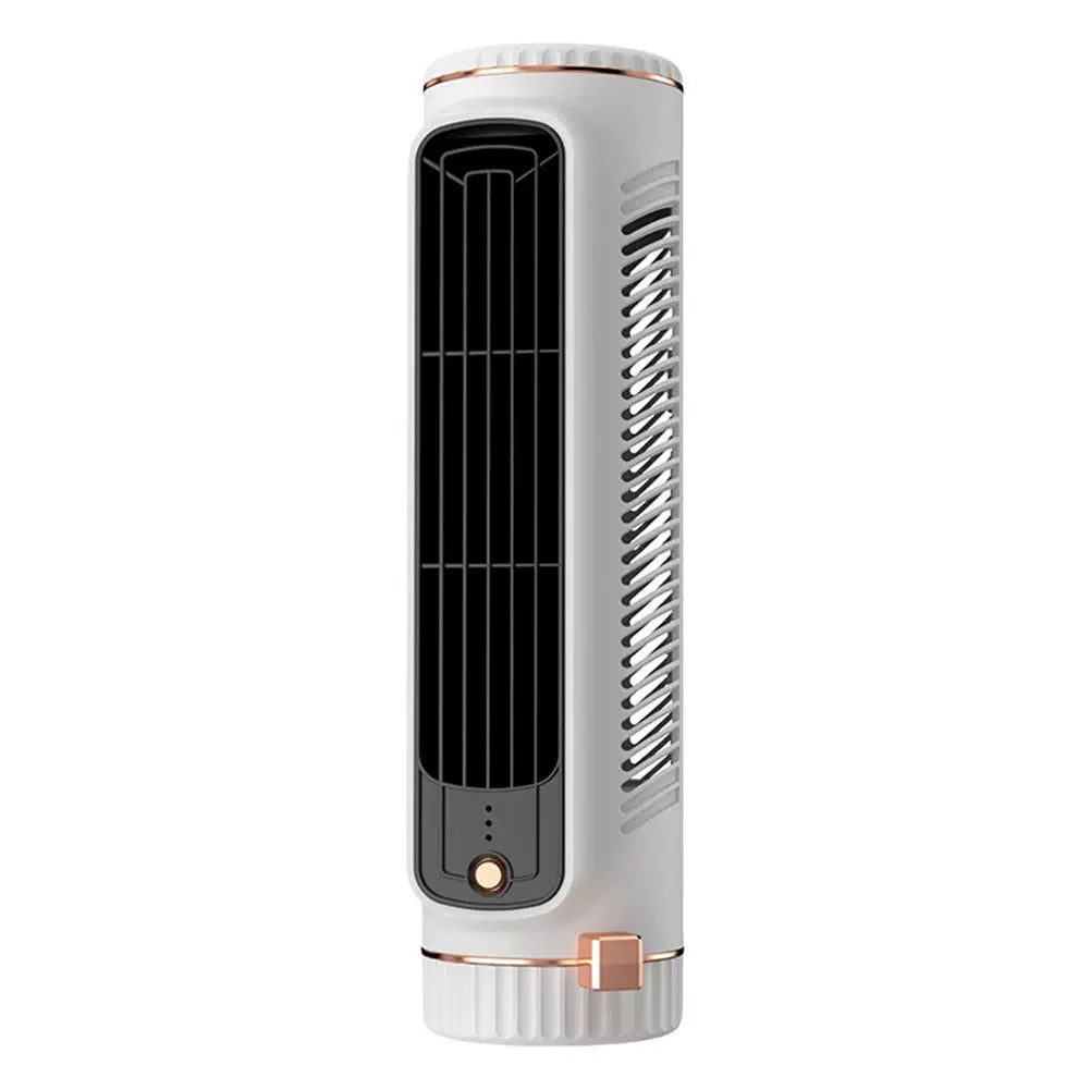 Rechargeable Vertical Personal Fan Slim Magnetic Base USB Portable Quiet