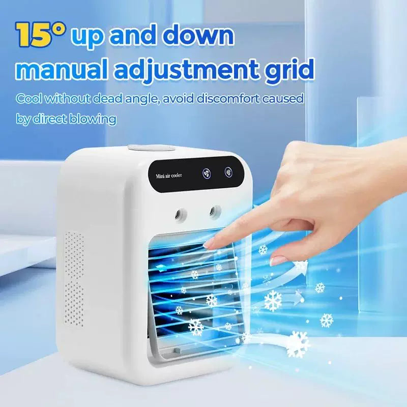 USB-Powered Desktop Vaporizer Humidifier with Refillable Tank Adjustable Louvers Quiet Operation