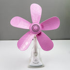 Leaf-Shaped Desk Fan Adjustable Speed Compact Portable Cooling Fan