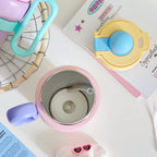 Ladies Insulated Water Bottle BPA-Free Plastic Leak-Proof Lid Ergonomic Handle Multi-Functional