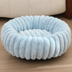 Cozy Pet Bed Soft Fluffy Fabric Raised Edge Non-Slip Bottom for Dogs and Cats
