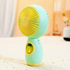 Women’s Handheld Fan Rechargeable Portable with Cute Animal Design Adjustable Speed