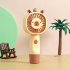 Portable Hand Fan Lightweight Cute Animal Design Battery Operated