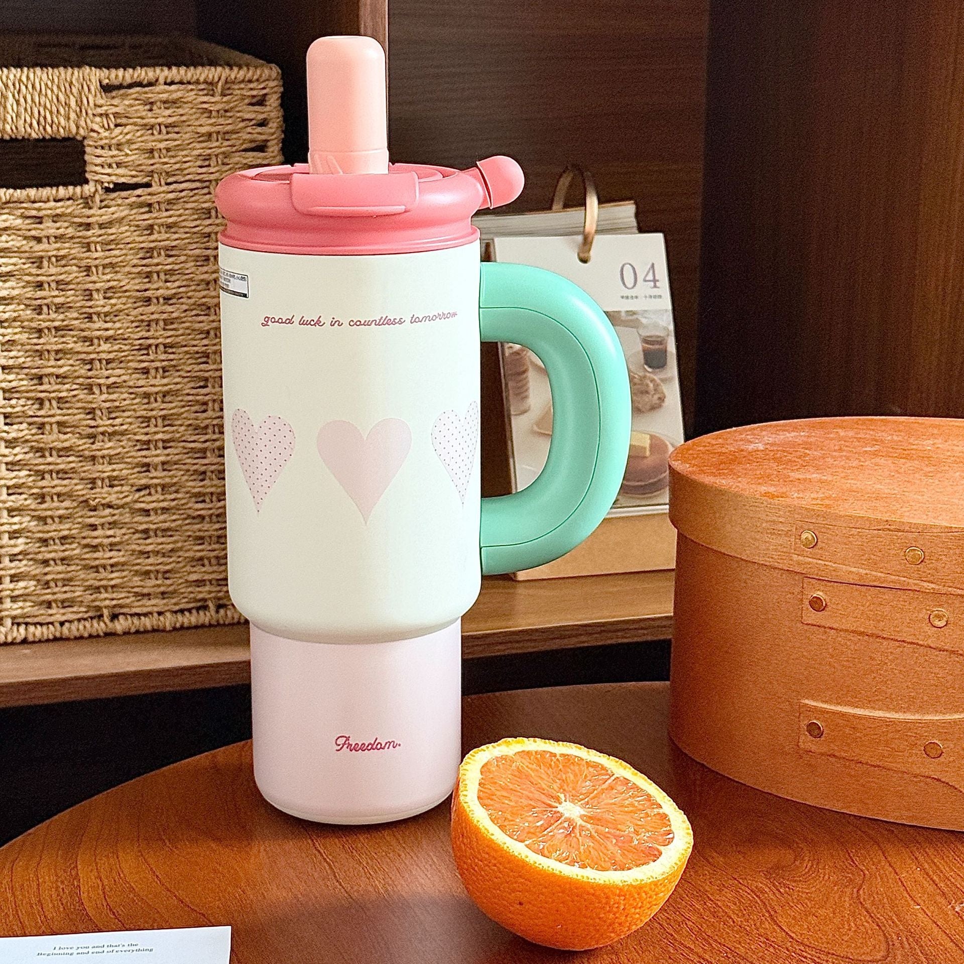 Women’s Multi-Purpose Insulated Drink Container Leak-Proof Lid Ergonomic Handle Large Capacity
