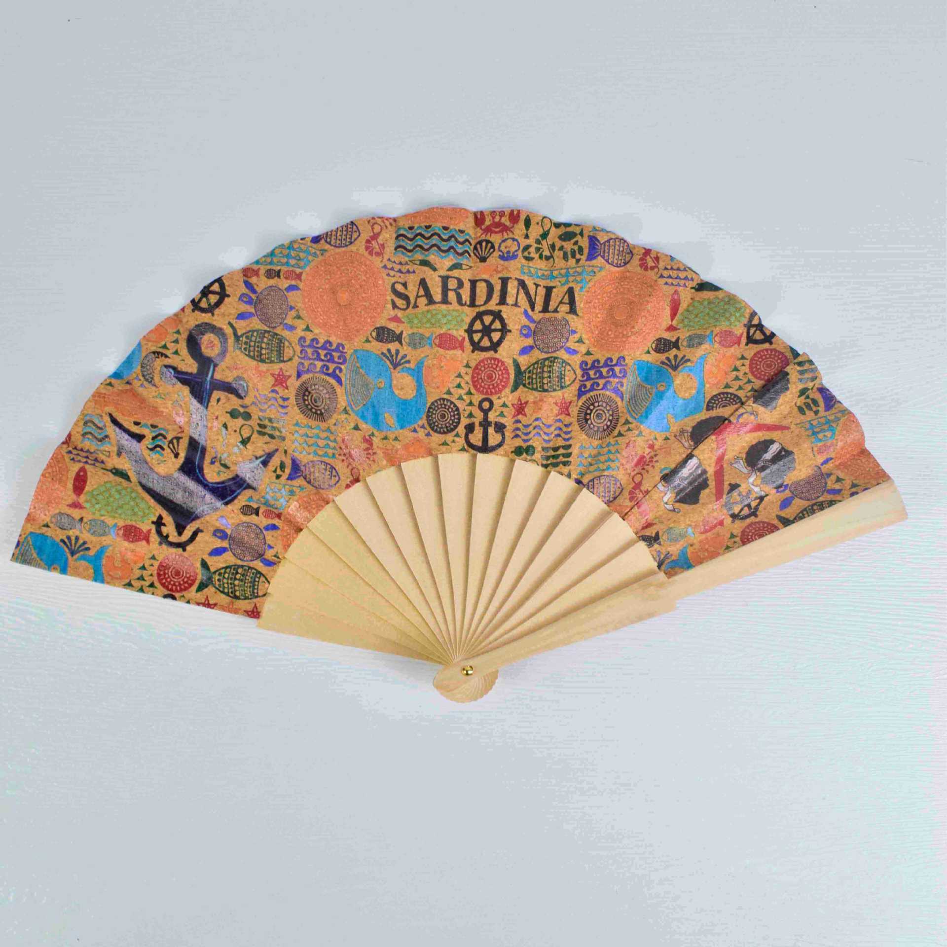 Ladies Handcrafted Wooden Fan Portuguese Motifs Stylish Accessory