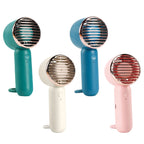 Women's Portable Mini Fan USB Rechargeable Ergonomic Handle Compact Design