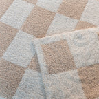 Brehn Cotton Blend Bath Towel Soft Absorbent Large Modern Geometric Pattern Neutral Colors