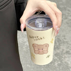 Women’s Insulated Travel Mug with Push Closure and Ergonomic Handle
