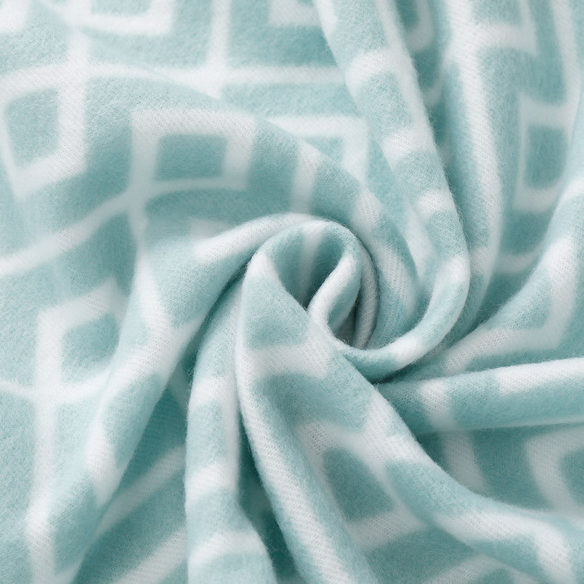 Harrow Women's Patterned Plush Fleece Blanket Soft Cozy Throw for Home