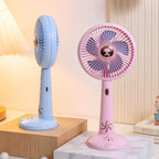 Portable USB Desk Fan with Adjustable Tilt Flexible Neck Lightweight Quiet Operation