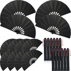 Elegant Women's Folding Fan High-Quality Durable Material with Carrying Bag