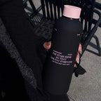 Women's Insulated Water Bottle BPA-Free Ergonomic Design with Carrying Strap for Hot and Cold Drinks