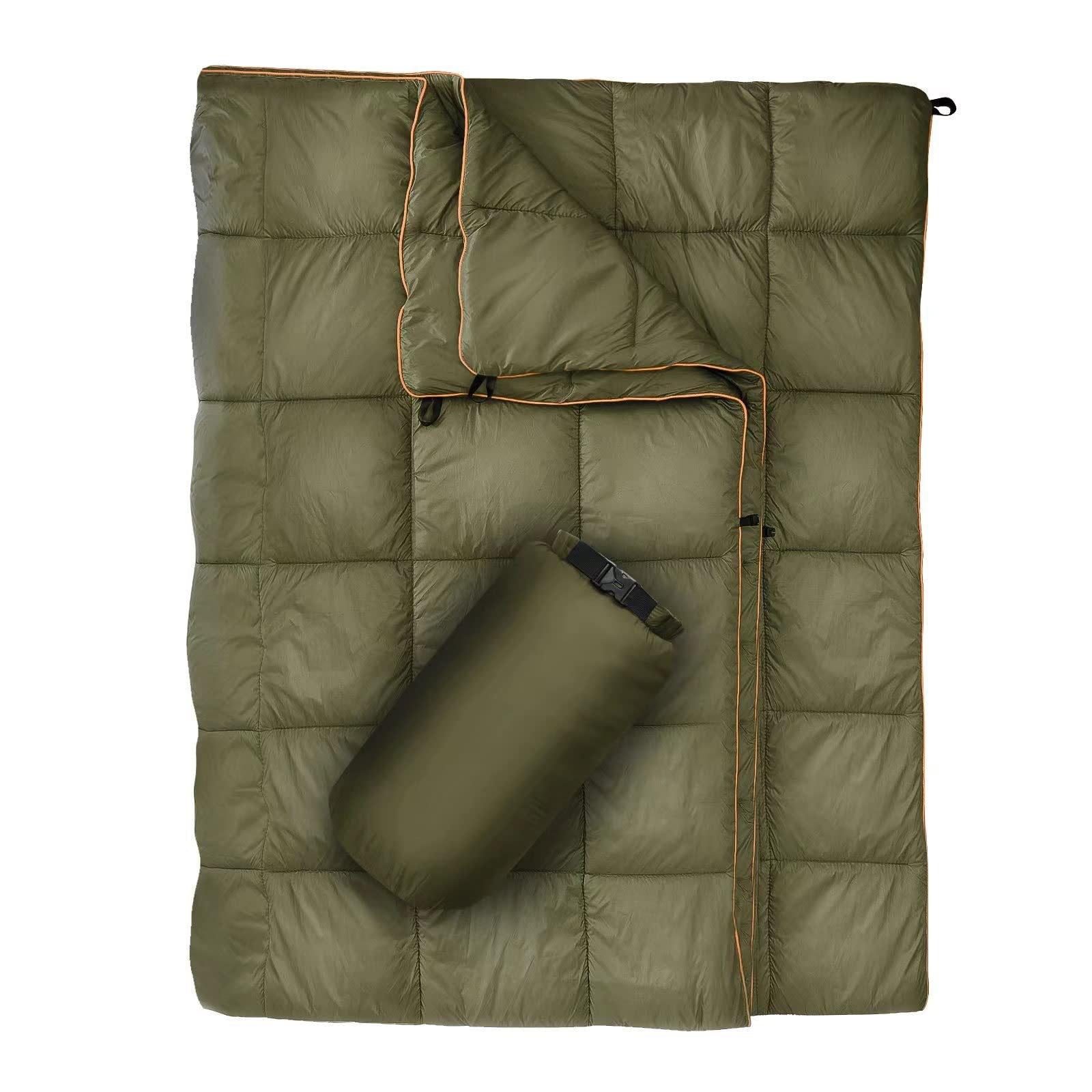 Unisex Portable Wearable Blanket with Compression Design for Outdoor and Home Use