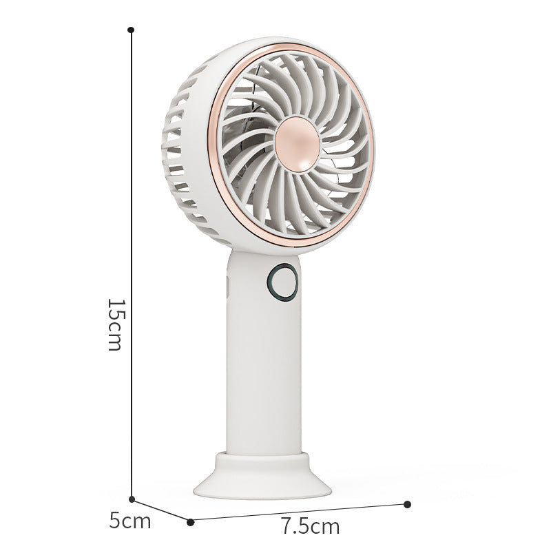 Women's Handheld Fan Ergonomic Design Three Speed Settings Compact Quiet Operation