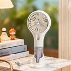 Portable Cooling Fan with Water Tank USB Rechargeable Lightweight Personal Air Cooler