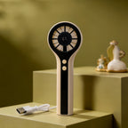 Portable Hand Fan USB Rechargeable with Variable Speed and Digital Display Compact Lightweight