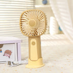 Portable Handheld Fan USB Rechargeable Lightweight Ergonomic Design for Travel and Outdoor Use