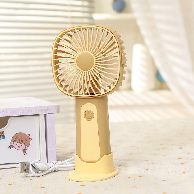Portable Handheld Fan USB Rechargeable Lightweight Ergonomic Design for Travel and Outdoor Use