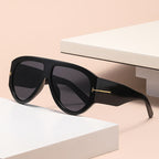 Oversized Aviator Sunglasses Women UV400 Protection Lightweight Durable AC Plastic Frame