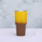 Unisex Insulated Stainless Steel Mug Double-Walled Leak-Proof Lid with Straw Durable Design