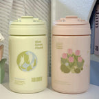 Ladies Insulated Travel Mug BPA-Free Plastic Self-Seal Spill-Proof Double-Walled Coffee Cup