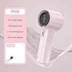 Bladeless Handheld Fan Compact Portable Battery Operated LED Display Quiet Operation