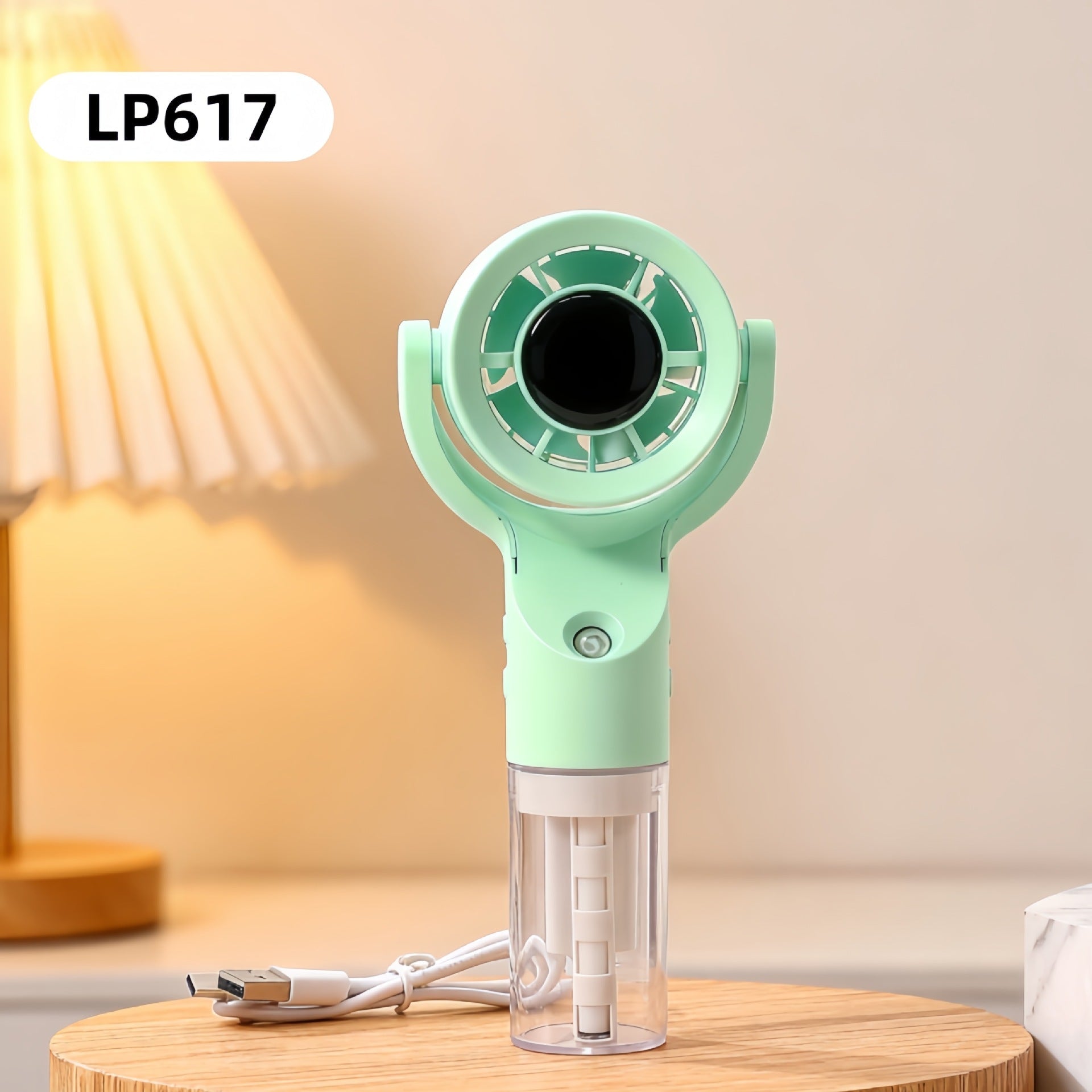 Ladies Portable Hand Fan with Spray Function and Long-Lasting Battery Compact Handheld Cooling Fan