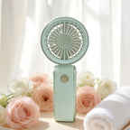 Portable Rechargeable Handheld Cooling Fan Lightweight Quiet Personal Fan