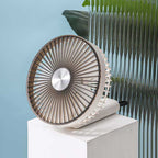 Women USB Desk Fan Stylish Portable Adjustable Speed Quiet Operation Compact