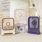 Portable Mini Fan USB Powered with Cute Cat Design Lightweight Handheld Personal Cooling Fan