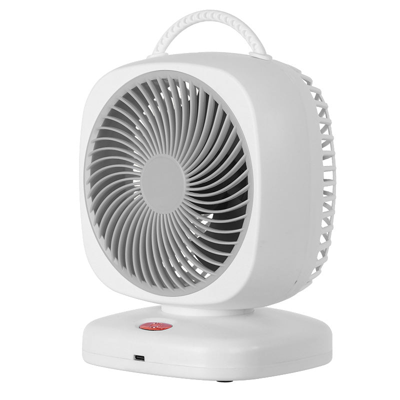 Portable High-Performance USB Rechargeable Fan with Adjustable Tilt and Carry Handle