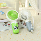 Portable Handheld Fan USB Rechargeable Cute Animal Design Compact Lightweight for Women and Kids