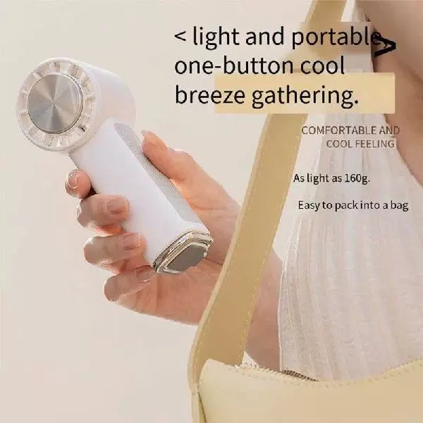 Portable Bladeless Personal Fan USB-C Rechargeable Silent Motor Adjustable Tilt