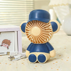 Portable Handheld Fan Monkey Design USB Rechargeable Lightweight Personal Cooling Fan