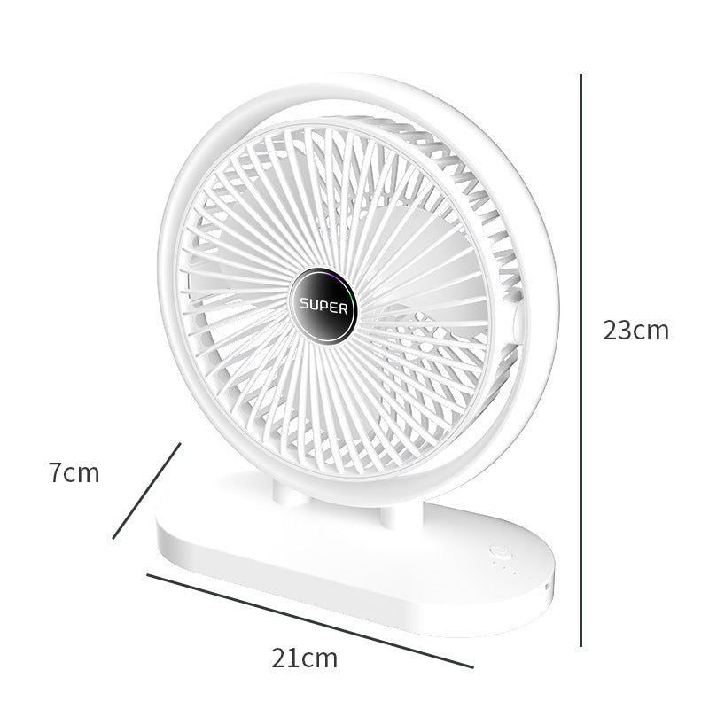 Mini Desk Cooling Fan Portable Quiet Adjustable Angle Personal Fan