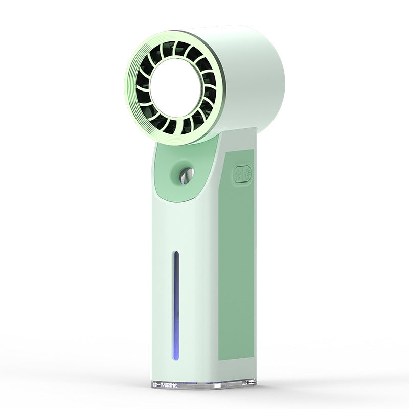 Portable Facial Mist Sprayer with USB Rechargeable Mini Fan Ultrasonic Hydrating Skincare Device